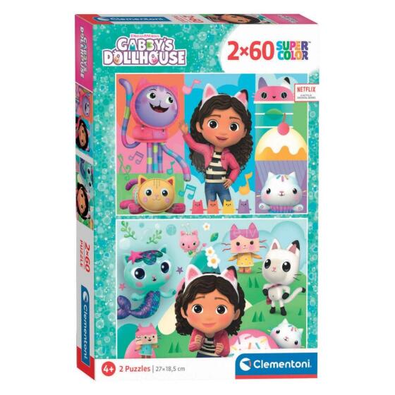 Clementoni pusle Gabby's Dollhouse 2 x 60 tk