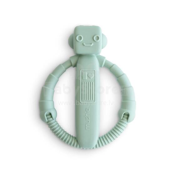 Mushie Silicone Teether Rattle Art.101475 Cambridge Blue Silikoninis barškutis (100 % natūralus)