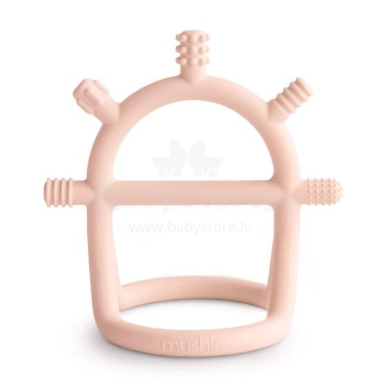 Mushie No Drop Silicone Sensory Teether  Art.101811 Silikoninis barškutis (100 % natūralus)