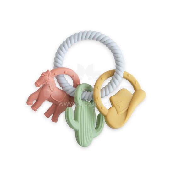Mushie  Silicone  Teether Ring Art.102050 Silikoninis barškutis (100 % natūralus)