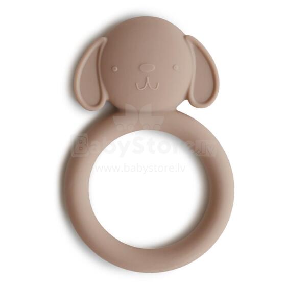 Mushie  Silicone Teether Dog Art.2560439 Silikoninis barškutis (100 % natūralus)
