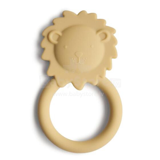 Mushie  Silicone Teether Lion Art.2560469 Silikoninis barškutis (100 % natūralus)