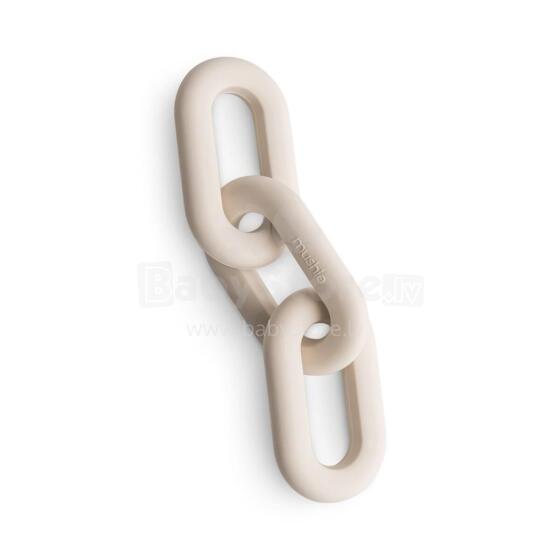 Mushie  Silicone  Teether Links Art.101269 Silikoninis barškutis (100 % natūralus)