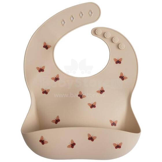 Mushie Silicone Bib Art.100407 Baby bib made of 100% high quality silicone