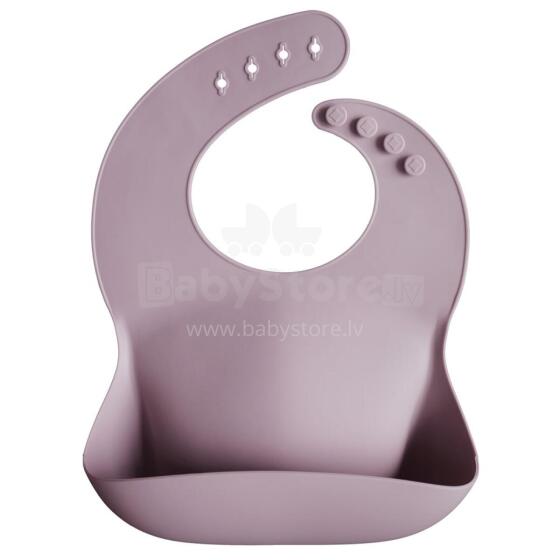 Mushie Silicone Bib Art.2500129 Mauve Baby bib made of 100% high quality silicone
