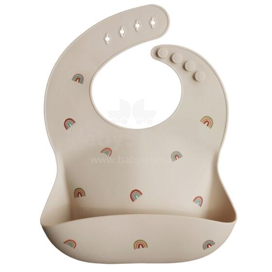 Mushie Silicone Bib Art.2500229 Baby bib made of 100% high quality silicone