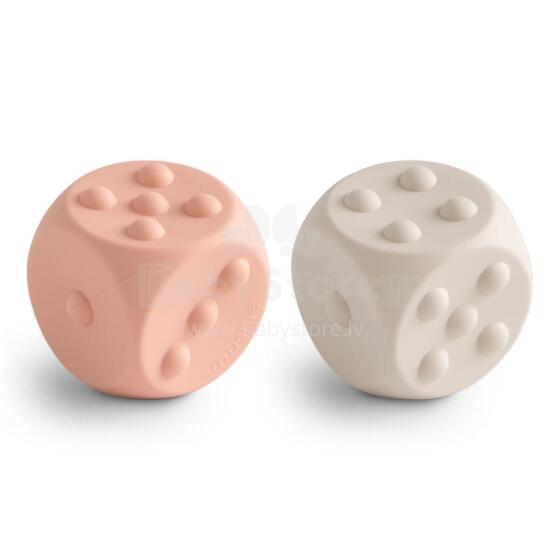 Mushie Dice Press Toy Art.100217 Silikoninis barškutis (100 % natūralus)