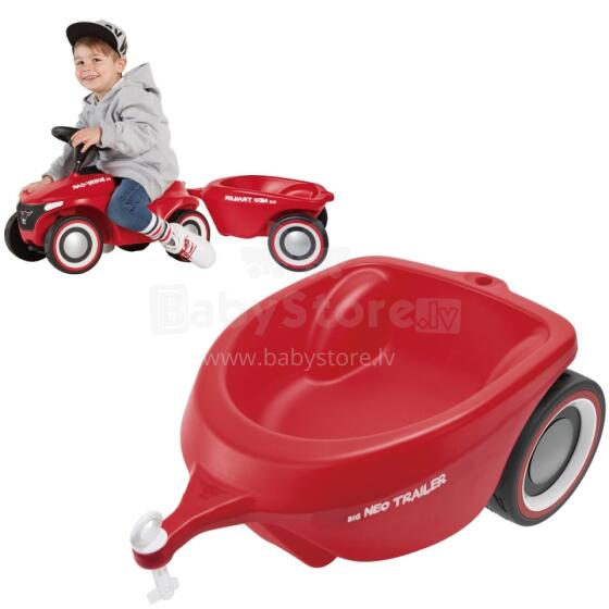 BIG priekaba Bobby Car Neo Raudona