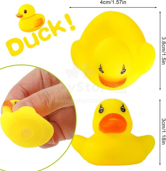 Quack-tastic Mini Tiny Duck Art.26419 Miniature Resin Ducks Yellow Tiny Duckies Figures for Micro Landscape Aquarium Dollhouse Ornament Mini Ducks DIY 4X3cm