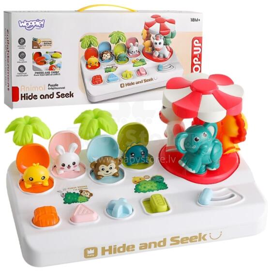 WOOPIE Pop Up Animal Toy Interactive Carousel