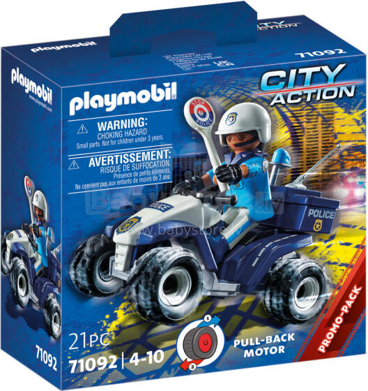 PLAYMOBIL Policijos keturratis 71092