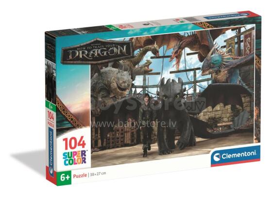 CLEMENTONI CHILDREN PUZZLE How To Train Your Dragon, 104 pcs,, 25079