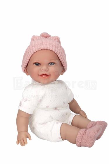 Doll with Sound, Pink Hat, 34 cm