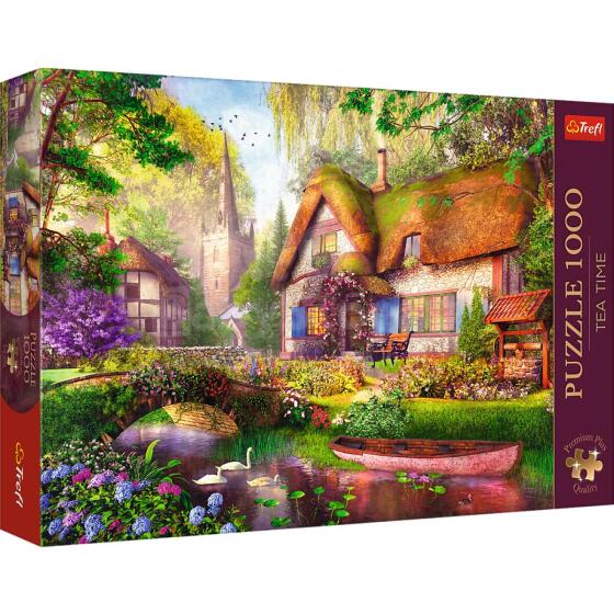 Puzzle - 1000 Premium Plus - Tea Time: A cottage in the forest Trefl 10804