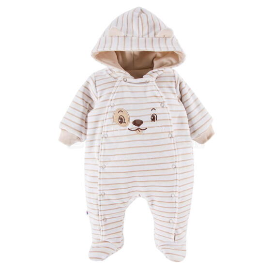 EWA 758521 RUN&FUN Velour Baby Overall Beige 56