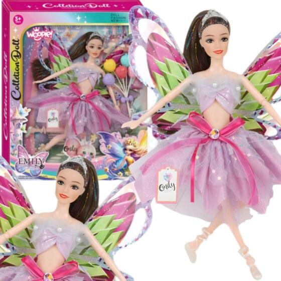 WOOPIE ROYAL Doll Emi Fairy with Colorful Wings and Balloons