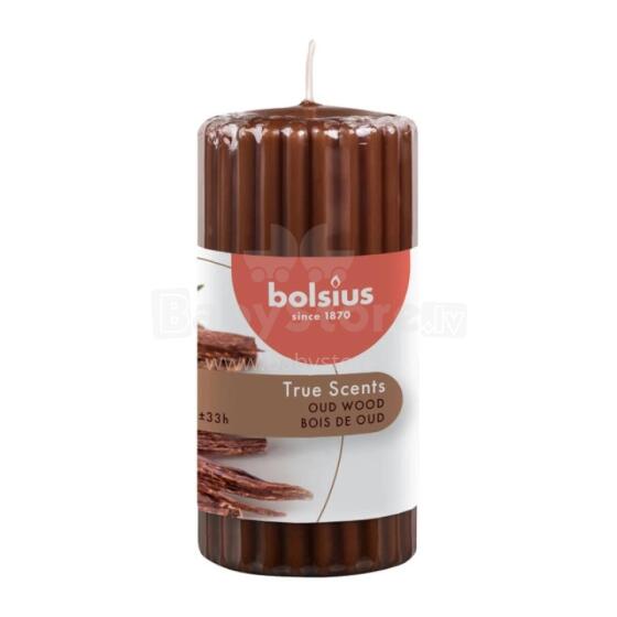Candle scented cylinder True Scents &Oslash;120x58mm oud wood