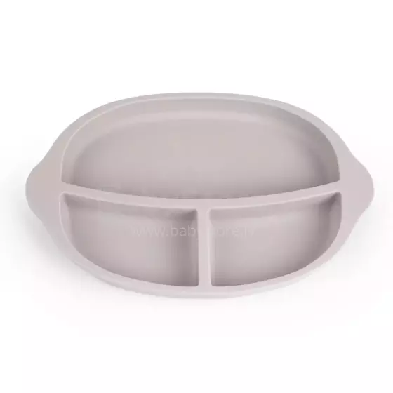 Haakaa Silicone Divided Plate Art.UTE27-S Suva Grey lėkštė