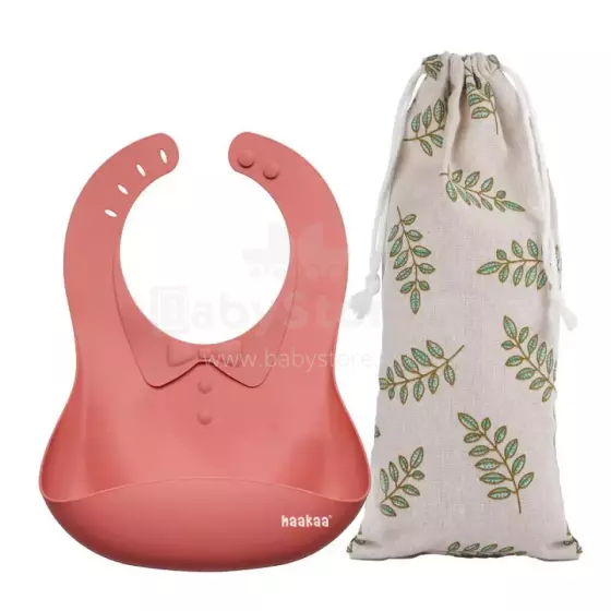 Haakaa Silicone Bib Art.UTE63-RT Rust  Baby bib made of 100% high quality silicone