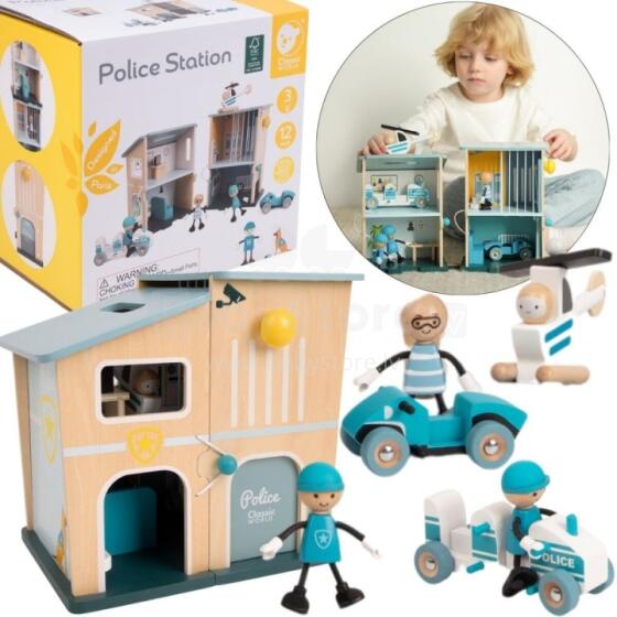 CLASSIC WORLD Policijos Nuovada Medinė Automobilio Sraigtasparnio Figūrėlės 12vnt