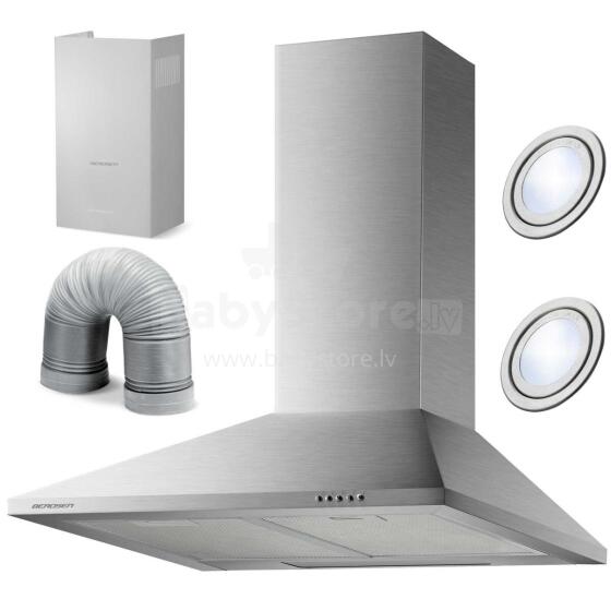 Virtuvinis gartraukis 60 cm Berdsen BT-213 INOX