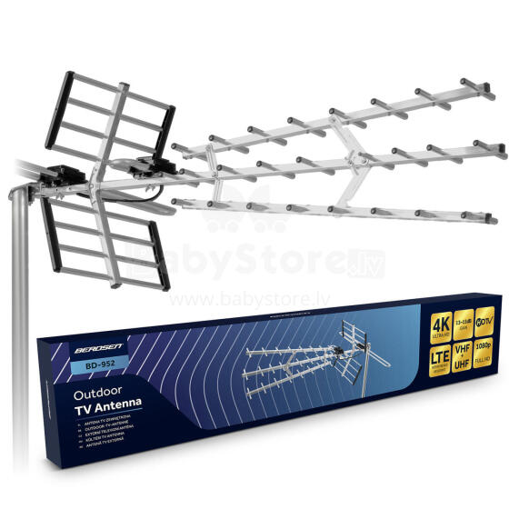Kryptinė lauko televizijos antena Ultra HD 4K Berdsen BD-952