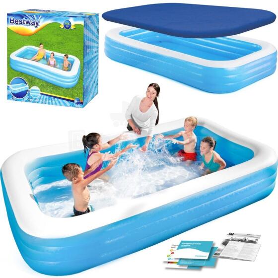 Šeimos pripučiamas baseinas 305 x 183 x 56 cm 2in1 Bestway 54009