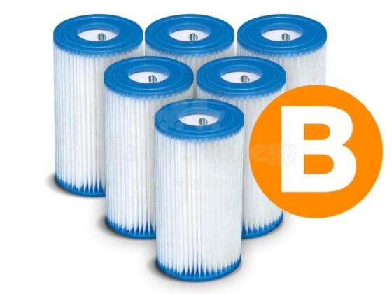 Filtras siurbliui, pilnas tipas B 6 vnt. INTEX 29005 x6