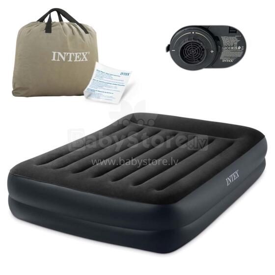 Išpučiama čiužinys 203x152x42 cm su integruotu elektriniu siurbliu INTEX 64124