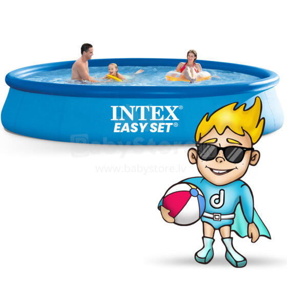 Inflatable Garden Pool 457 x 84 cm 15in1 INTEX 28158 + Bubble Machine FREE