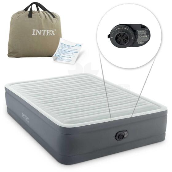 Išpučiama čiužinys 203x152x46 cm su integruotu elektriniu siurbliu INTEX 64906ND