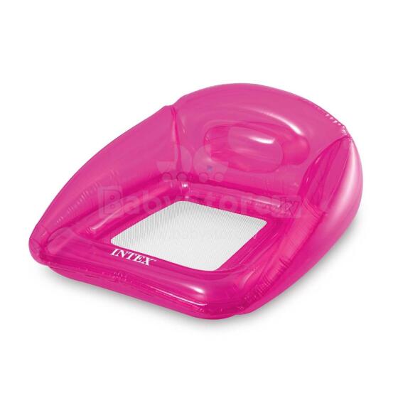 Rožinė plaukimo kėdė-matrasas INTEX 56802