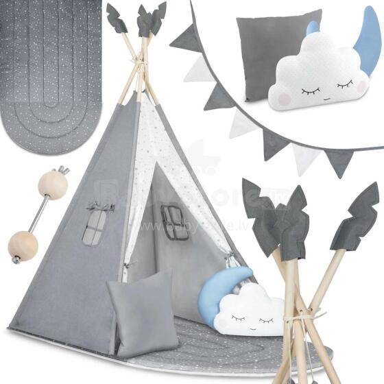 Vaikų tipi palapinė NK-406 Nukido - Pilka