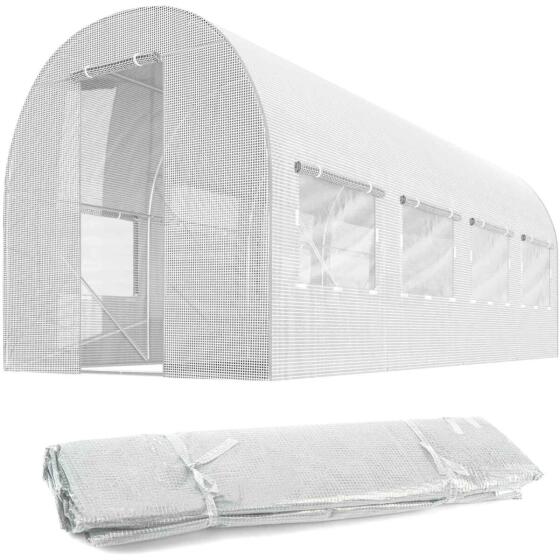 Filmas sodų tuneliui 2x4.5m (9m2) baltas Plonos
