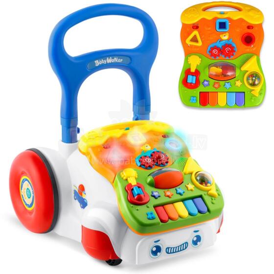 Mokomasis vaikštynė su muzika 2in1 RK-744 Ricokids balta