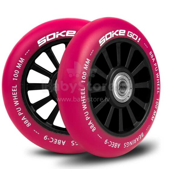 Scooter Wheels 100 mm Ruby 2 pcs