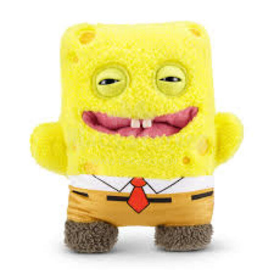 Fuggler x SpongeBob SquarePants (SpongeBob) – juokingas bjaurus monstriuko pliušinis žaislas su žmogaus dantimis