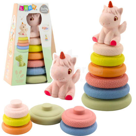 Minkštas Jutiminis Pyramido Unicornas Guma ECO Spalvingas