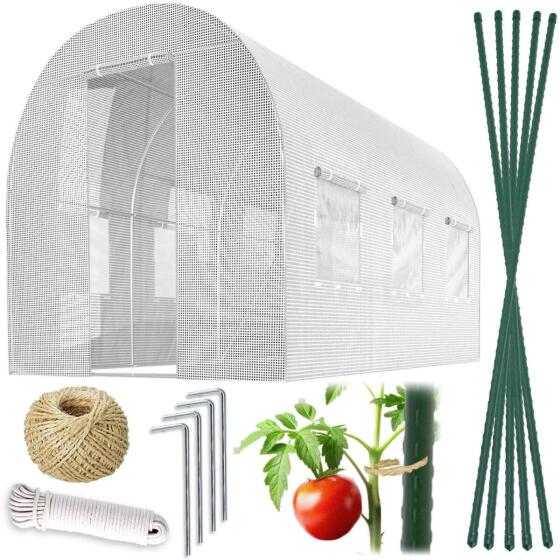 Sodo tunelis 2 x 3 m (6m2) baltas plonas