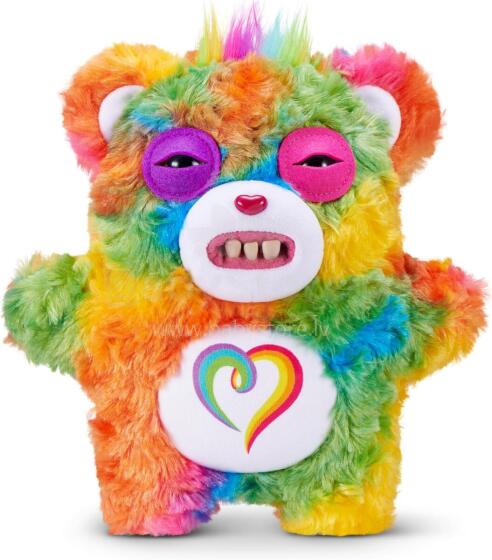 „Fuggler Care Bears“ 23 cm pliušinis žaislas (Togetherness Bear) iš „ZURU“ – juokingas bjaurus monstras, minkštas žaislas su žmogaus formos dantimis, kolekcinis pliušinis žaislas vaikams, paa