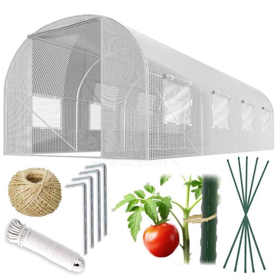 Sodo tunelis 3 x 4,5 m (13,5 m2) baltas plonas