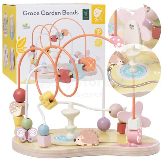 CLASSIC WORLD Edukacinis Labirintas Siuvimo Grace Garden Karoliukai 18m+ FSC