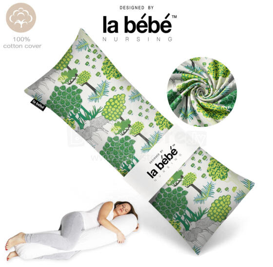 La Bebe™ Easy Maternity Pillow Art. 20608166 Nordic Forest. Memory Foam 135 x 40 cm