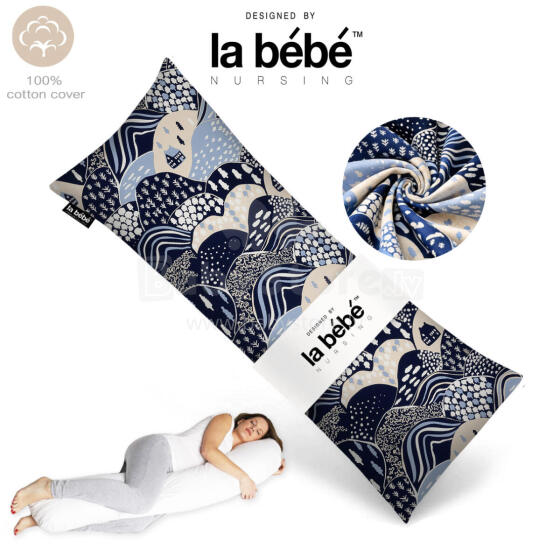La Bebe™ Easy Maternity Pillow Art. 00608159 Nordic Hills. Memory Foam 135 x 40 cm