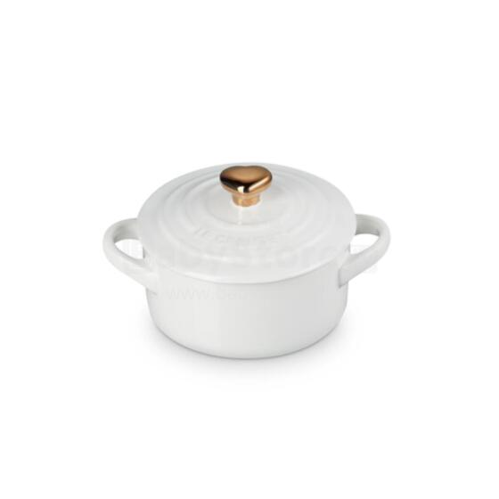 Mini Cocotte keramikos indas &Oslash;10 cm, baltas