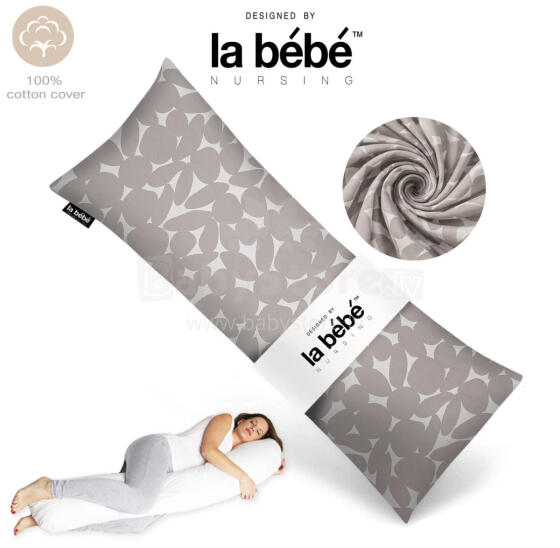 La Bebe™ Easy Maternity Pillow Art.80579836 Nordic Pebbles. 135 x 40 cm