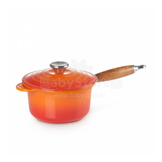 Cast iron sauce pan &Oslash;18cm / 1.8L orange