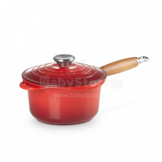 Cast iron sauce pan &Oslash;18cm / 1.8L red