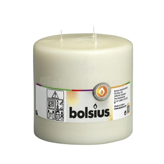 Candle cylinder with 3 burners Mamoth &Oslash;150x150mm beige