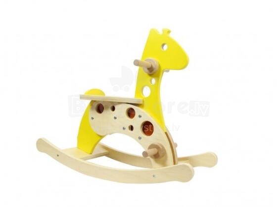 MASTERKIDZ Wooden Rocking Giraffe